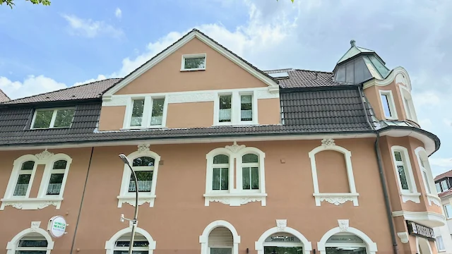 Fassade des Jugendstilhauses an der Ammerstraße